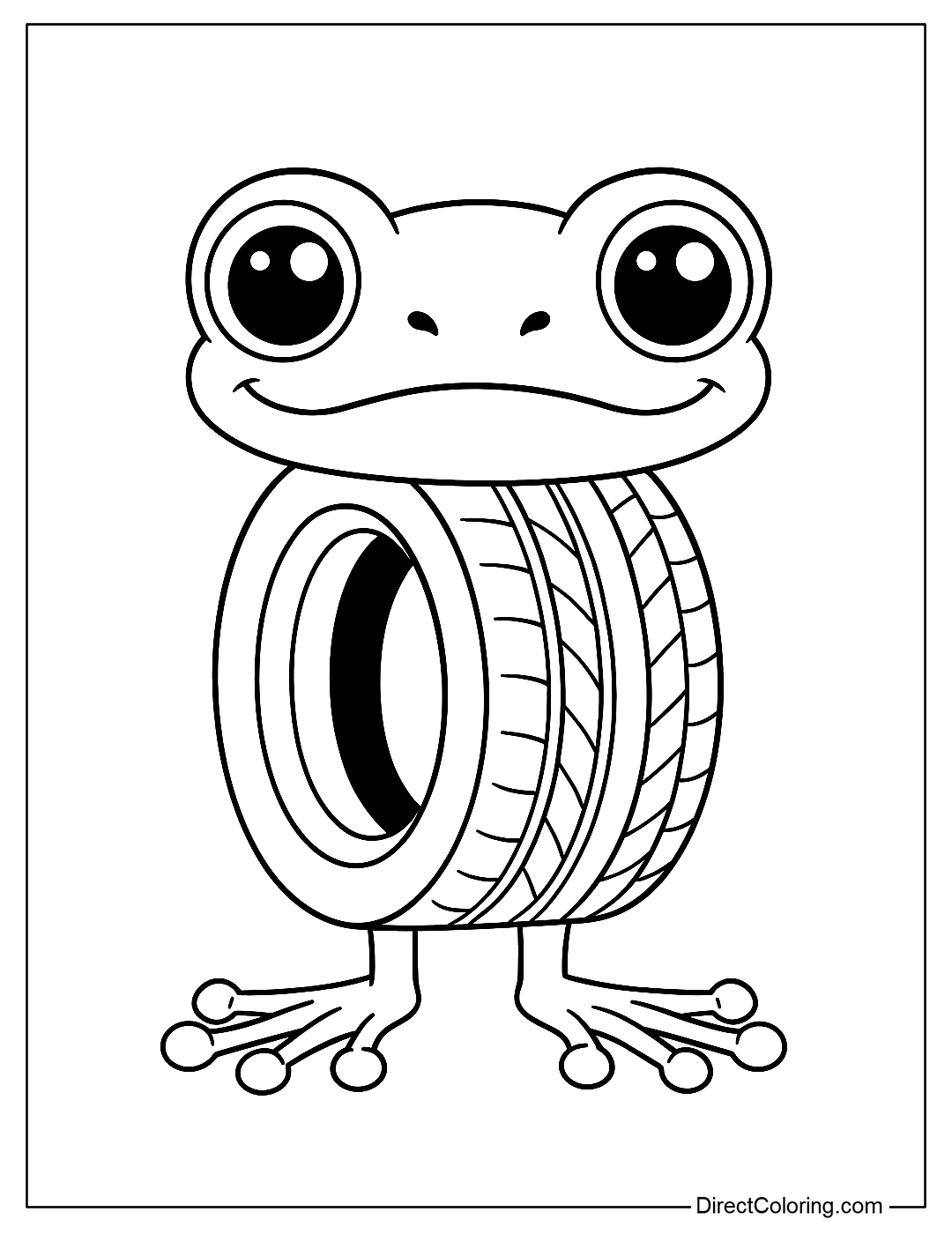 Sprunki Italian Brainrot Boneca Ambalabu Coloring Page